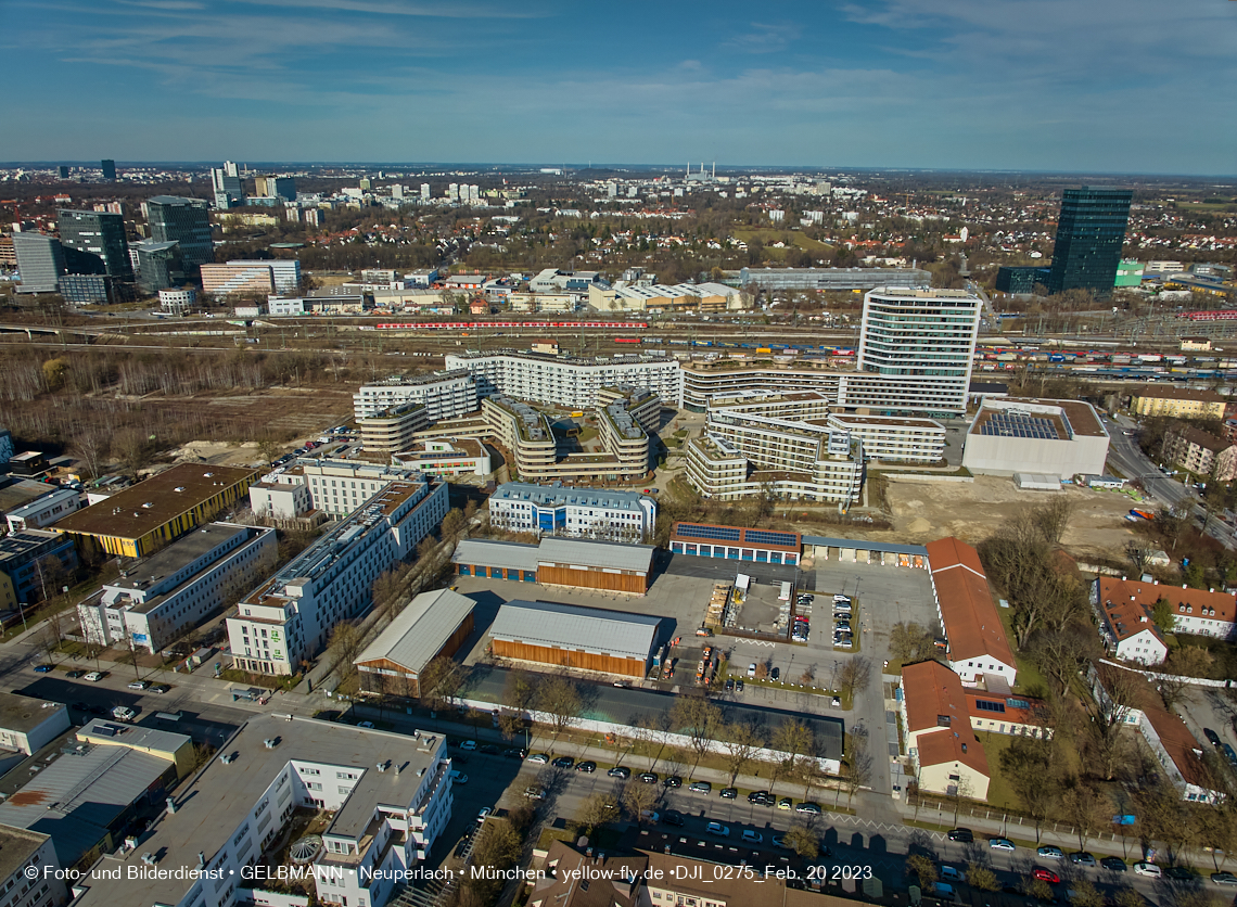 20.02.2023 - Copterfotos und Luftbilder von Berg am Laim